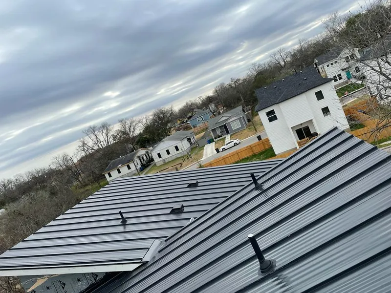 Standing seam metal roof panels with vents for Skylight Repair in PiÃ±on Hills